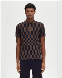 ΑΝΔΡΙΚΗ ΚΟΝΤΟΜΑΝΙΚΗ POLO ΜΠΛΟΥΖΑ - CHEQUERBOARD PRINT FP FRED PERRY