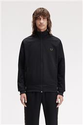 ΑΝΔΡΙΚΗ ΖΑΚΕΤΑ CONTRAST TAPE TRACK JACKET J5557-S77 ΜΑΥΡΟ FRED PERRY