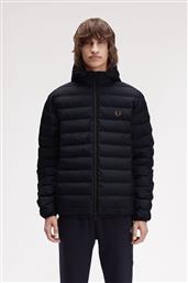 ΑΝΔΡΙΚΟ ΜΠΟΥΦΑΝ HOODED INSULATED JACKET J8553-184 ΜΑΥΡΟ FRED PERRY