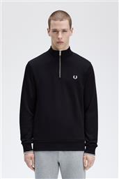 ΑΝΔΡΙΚΟ ΦΟΥΤΕΡ ΜΕ ΦΕΡΜΟΥΑΡ HALF ZIP SWEATSHIRT M3574-102 ΜΑΥΡΟ FRED PERRY
