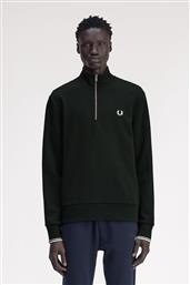 ΑΝΔΡΙΚΟ ΦΟΥΤΕΡ ΜΕ ΦΕΡΜΟΥΑΡ HALF ZIP SWEATSHIRT M3574-T50 ΠΡΑΣΙΝΟ FRED PERRY