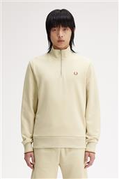 ΑΝΔΡΙΚΟ ΦΟΥΤΕΡ ΜΕ ΦΕΡΜΟΥΑΡ HALF ZIP SWEATSHIRT M3574-W69 ΕΚΡΟΥ FRED PERRY