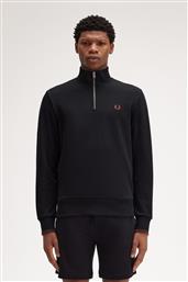 ΑΝΔΡΙΚΟ ΦΟΥΤΕΡ ΜΕ ΦΕΡΜΟΥΑΡ HALF ZIP SWEATSHIRT M3574-X56 ΜΑΥΡΟ FRED PERRY