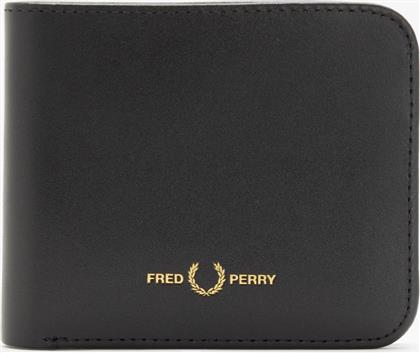 ΑΝΔΡΙΚΟ ΠΟΡΤΟΦΟΛΙ BURNISHED LEATHER BILLFOLD WALLET2 L5322-102 ΜΑΥΡΟ FRED PERRY