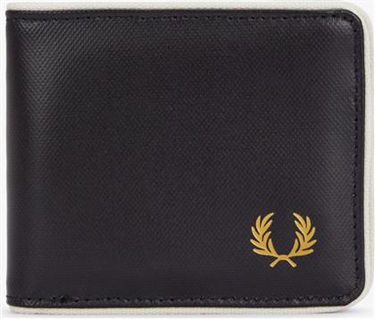 ΑΝΔΡΙΚΟ ΠΟΡΤΟΦΟΛΙ COATED POLYESTER BILLFOLD WALLET L7305-D57 ΜΑΥΡΟ FRED PERRY