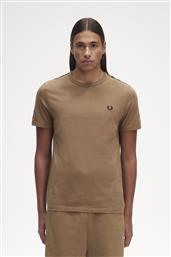 ΑΝΔΡΙΚΟ T-SHIRT CONTRAST TAPE RINGER M4613-R44 ΚΑΦΕ FRED PERRY