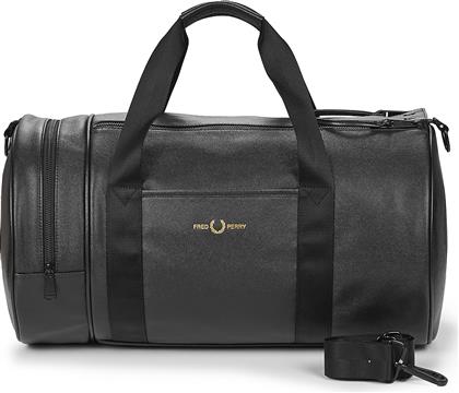 ΑΘΛΗΤΙΚΗ ΤΣΑΝΤΑ SCOTCHGRAIN LEATHER BARREL BAG FRED PERRY