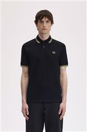 MADE IN ENGLAND ΑΝΔΡΙΚΗ ΜΠΛΟΥΖΑ THE SHIRT M12-157 ΜΑΥΡΟ FRED PERRY