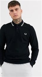 POLO ΜΑΚΡΥΜΑΝΙΚΟ ΑΝΔΡΙΚΟ - THE SHIRT (M3636-102) - BLACK / PORCELAIN / PORCELAIN FRED PERRY