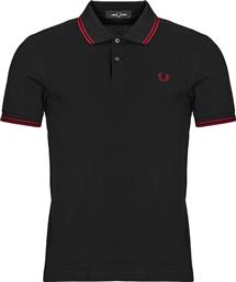 ΠΟΛΟ ΜΕ ΚΟΝΤΑ ΜΑΝΙΚΙΑ TWIN TIPPED SHIRT FRED PERRY