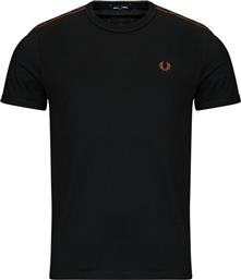 T-SHIRT ΜΕ ΚΟΝΤΑ ΜΑΝΙΚΙΑ CONTRAST TAPE RINGER FRED PERRY