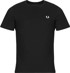 T-SHIRT ΜΕ ΚΟΝΤΑ ΜΑΝΙΚΙΑ CREW NECK FRED PERRY