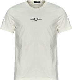 T-SHIRT ΜΕ ΚΟΝΤΑ ΜΑΝΙΚΙΑ EMBROIDERED T-SHIRT FRED PERRY