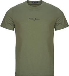 T-SHIRT ΜΕ ΚΟΝΤΑ ΜΑΝΙΚΙΑ EMBROIDERED T-SHIRT FRED PERRY