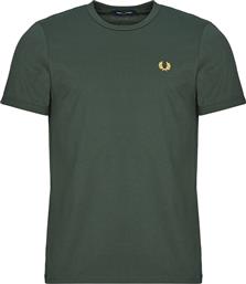 T-SHIRT ΜΕ ΚΟΝΤΑ ΜΑΝΙΚΙΑ RINGER T-SHIRT FRED PERRY