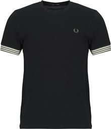 T-SHIRT ΜΕ ΚΟΝΤΑ ΜΑΝΙΚΙΑ STRIPED CUFF T-SHIRT FRED PERRY
