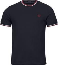T-SHIRT ΜΕ ΚΟΝΤΑ ΜΑΝΙΚΙΑ TWIN TIPPED T-SHIRT FRED PERRY από το SPARTOO