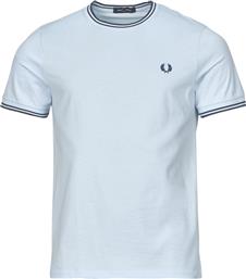 T-SHIRT ΜΕ ΚΟΝΤΑ ΜΑΝΙΚΙΑ TWIN TIPPED T-SHIRT FRED PERRY από το SPARTOO