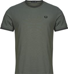 T-SHIRT ΜΕ ΚΟΝΤΑ ΜΑΝΙΚΙΑ TWIN TIPPED T-SHIRT FRED PERRY