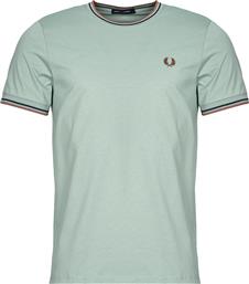 T-SHIRT ΜΕ ΚΟΝΤΑ ΜΑΝΙΚΙΑ TWIN TIPPED T-SHIRT FRED PERRY