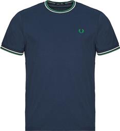 T-SHIRT ΜΕ ΚΟΝΤΑ ΜΑΝΙΚΙΑ TWIN TIPPED T-SHIRT FRED PERRY