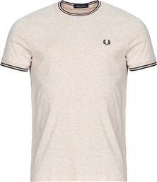 T-SHIRT ΜΕ ΚΟΝΤΑ ΜΑΝΙΚΙΑ TWIN TIPPED T-SHIRT FRED PERRY