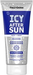 ICY AFTER SUN RELIEVING COOLING HYDROGEL FACE & BODY ΥΔΡΟΓΕΛΗ ΑΠΟΚΑΤΑΣΤΑΣΗΣ ΔΕΡΜΑΤΟΣ ΜΕΤΑ ΤΗΝ ΕΝΤΟΝΗ ΕΚΘΕΣΗ ΣΤΟΝ ΗΛΙΟ 200ML FREZYDERM