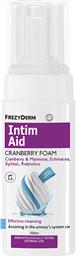 INTIM AID CRANBERRY FOAM ΕΙΔΙΚΟΣ ΑΦΡΟΣ ΚΑΘΑΡΙΣΜΟΥ ΤΗΣ ΕΥΑΙΣΘΗΤΗΣ ΠΕΡΙΟΧΗΣ ΜΕ ΚΡΑΝΜΠΕΡΙ & ΜΑΝΟΖΗ 100ML FREZYDERM από το PHARM24