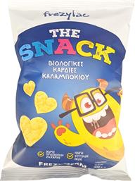 THE SNACK ORGANIC CORN HEARTS ΓΕΥΣΤΙΚΟ ΣΝΑΚ ΑΠΟ ΒΙΟΛΟΓΙΚΕΣ ΚΑΡΔΙΕΣ ΚΑΛΑΜΠΟΚΙΟΥ 30G FREZYLAC