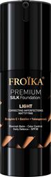 PREMIUM SILK FOUNDATION SPF30 MAKEUP ΓΙΑ ΜΑΤ ΑΠΟΤΕΛΕΣΜΑ ΜΕ ΑΝΤΙΓΗΡΑΝΤΙΚΗ ΔΡΑΣΗ & ΔΕΙΚΤΗ ΠΡΟΣΤΑΣΙΑΣ 30ML - LIGHT FROIKA