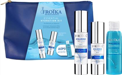 PROMO HYALURONIC MOIST CREAM LIGHT 50ML & FACE SERUM 30ML & ΔΩΡΟ MOIST WASH 100ML & ΝΕΣΕΣΕΡ 1 ΤΕΜΑΧΙΟ FROIKA