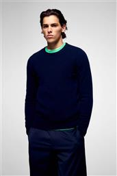 ΑΝΔΡΙΚΟ ΠΟΥΛΟΒΕΡ ΑΠΟ ΚΑΣΜΙΡΙ REGULAR FIT - PERMMPR00051W ΣΚΟΥΡΟ ΜΠΛΕ FROM FUTURE