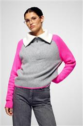 ΓΥΝΑΙΚΕΙΟ ΠΟΥΛΟΒΕΡ ΑΠΟ ΚΑΣΜΙΡΙ ΜΕ ΦΕΡΜΟΥΑΡ 3/4 - 2501WPM03295W ΓΚΡΙ FROM FUTURE