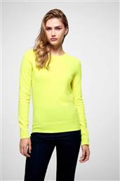 ΓΥΝΑΙΚΕΙΟ ΠΟΥΛΟΒΕΡ ΑΠΟ ΚΑΣΜΙΡΙ ΜΕ ΣΤΡΟΓΓΥΛΗ ΛΑΙΜΟΚΟΨΗ REGULAR FIT - PERMWPR00019W ΚΙΤΡΙΝΟ FROM FUTURE