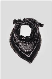UNISEX ΦΟΥΛΑΡΙ BANDANA ΑΠΟ ΚΑΣΜΙΡΙ - PERMAFO03309W ΜΑΥΡΟ FROM FUTURE