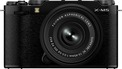 ΦΩΤΟΓΡΑΦΙΚΗ ΜΗΧΑΝΗ MIRRORLESS X-M5 ΦΑΚΟΣ XC 15-45MM OIS PZ - ΜΑΥΡΟ FUJIFILM