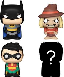 BITTY POP! DC SUPER HEROES - BATMAN, ROBIN, SCARECROW AND CHASE MYSTERY 4-PACK FUNKO