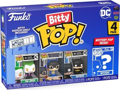 BITTY POP! - DC - THE JOKER/BATGIRL/BATMAN AND MYSTERY FIGURE 4-PACK FUNKO