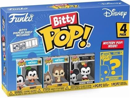 BITTY POP! - DISNEY - GOOFY, CHIP, MINNIE MOUSE AND CHASE MYSTERY 4-PACK FUNKO