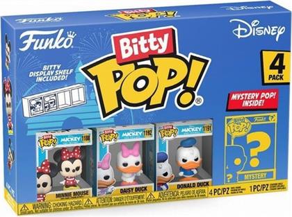 BITTY POP! - DISNEY - MINNIE MOUSE, DAISY DUCK, DONALD DUCK AND CHASE MYSTERY 4-PACK FUNKO