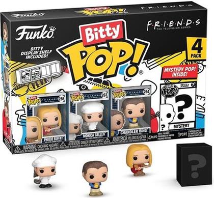 BITTY POP! FRIENDS - PHOEBE BUFFAY/MONICA GELLER/CHANDLER BING/ MYSTERY FIGURE 4-PACK FUNKO