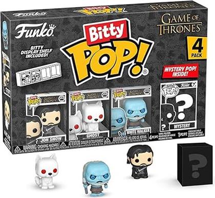 BITTY POP! GAME OF THRONES - JON SNOW/GHOST/WHITE WALKER/MYSTERY 4-PACK FUNKO