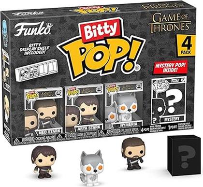 BITTY POP! GAME OF THRONES - NED STARK/ARYA STARK/NYMERIA/MYSTERY 4-PACK FUNKO