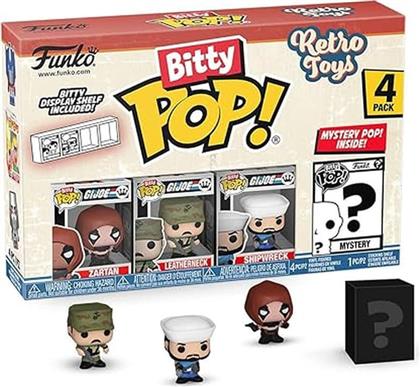 BITTY POP! GIJOE - ZARTAN/LEATHERNECK/SHIPWRECK/MYSTERY 4-PACK FUNKO