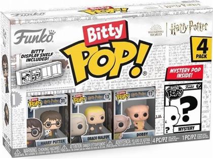 BITTY POP! - HARRY POTTER - HARRY POTTER, DRACO MALFOY, DOBBY AND CHASE MYSTERY 4-PACK FUNKO