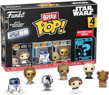 BITTY POP! - STAR WARS - PRINCESS LEIA, R2-D2, C-3PO AND CHASE MYSTERY 4-PACK FUNKO από το PUBLIC