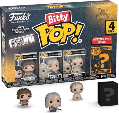 BITTY POP! THE LORD OF THE RINGS - FRODO BAGGINS, GANDALF, GOLLUM AND CHASE MYSTERY 4-PACK ΦΙΓΟΥΡΕΣ FUNKO