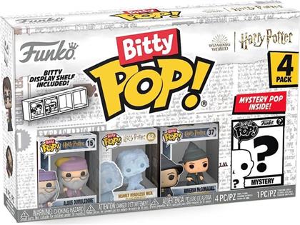 BITTY POP! - WIZARDING WORLD: HARRY POTTER - ALBUS DUMBLEDORE/NEARLY HEADLESS NICK/MINERVA MCGONAGALL AND MYSTERY FIGURE 4-PACK FUNKO