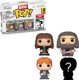 FUNKO BITTY POP! - WIZARDING WORLD: HARRY POTTER - HERMIONE GRANGER/RUBEUS HAGRID/RON WEASLEY AND MYSTERY FIGURE 4-PACK