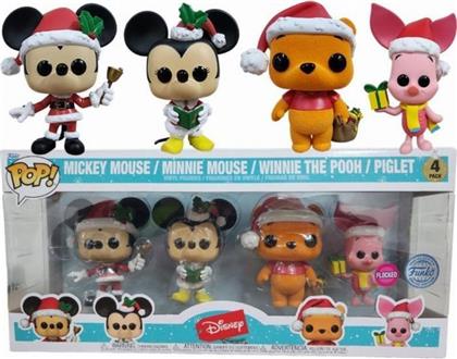 POP! DISNEY - HOLIDAY - MICKEY MOUSE, MINNIE MOUSE, WINNIE THE POOH, PIGLET 4-PACK FUNKO από το PUBLIC
